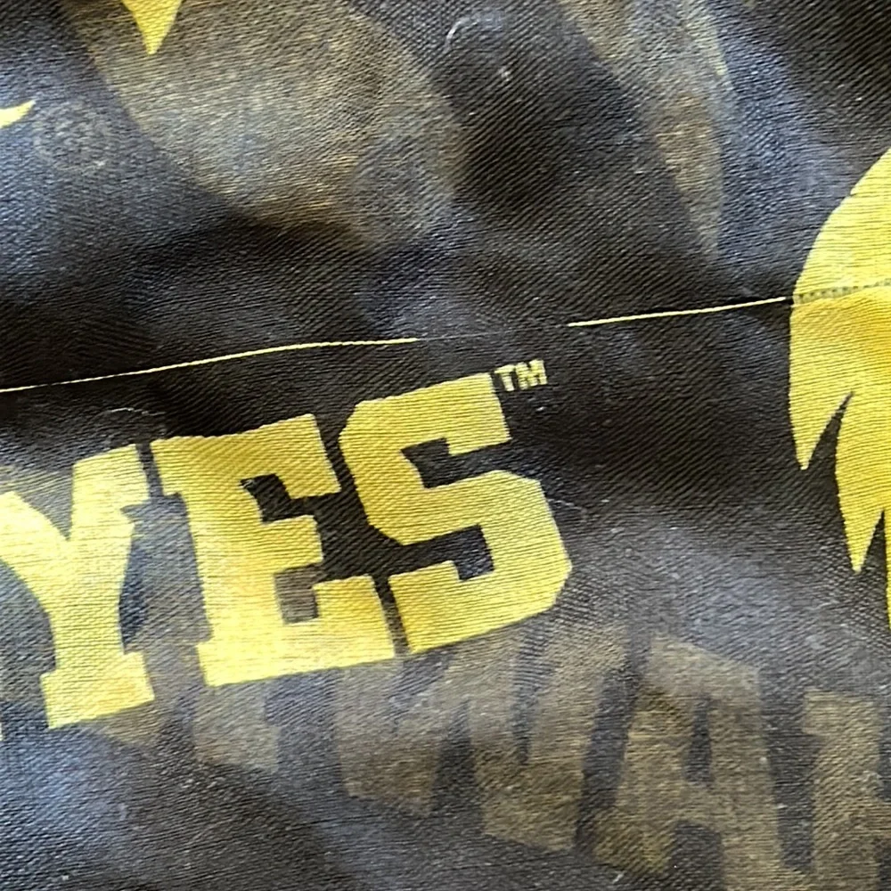 Iowa Hawkeyes Infinity Scarf Black/Yellow Lightweight University Sheer